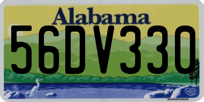 AL license plate 56DV330