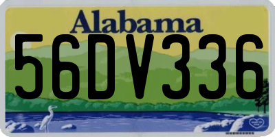 AL license plate 56DV336