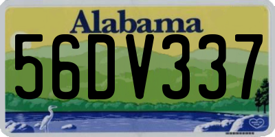 AL license plate 56DV337