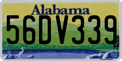AL license plate 56DV339