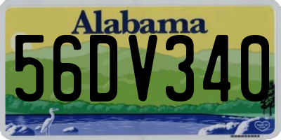 AL license plate 56DV340