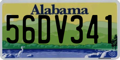 AL license plate 56DV341