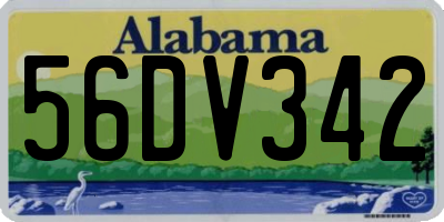 AL license plate 56DV342