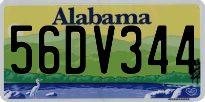 AL license plate 56DV344