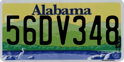 AL license plate 56DV348