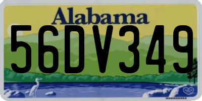 AL license plate 56DV349