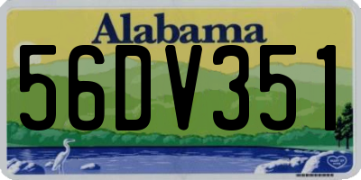 AL license plate 56DV351