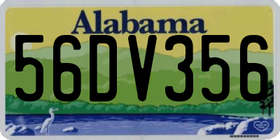 AL license plate 56DV356