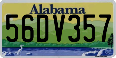 AL license plate 56DV357