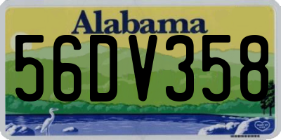 AL license plate 56DV358