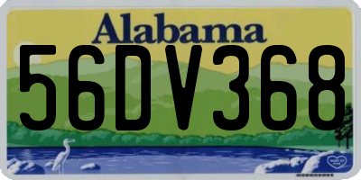 AL license plate 56DV368