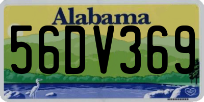 AL license plate 56DV369