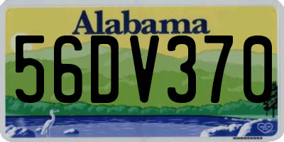 AL license plate 56DV370