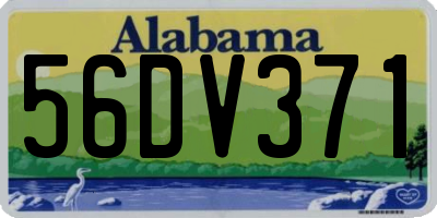 AL license plate 56DV371