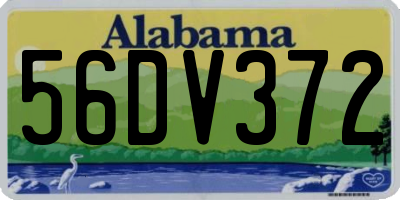 AL license plate 56DV372