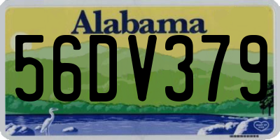 AL license plate 56DV379
