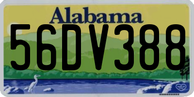 AL license plate 56DV388