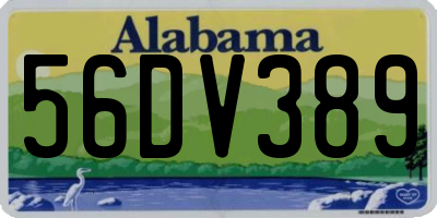 AL license plate 56DV389