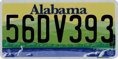 AL license plate 56DV393