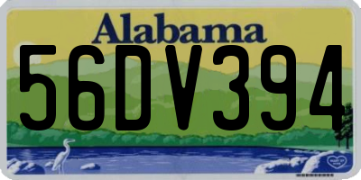 AL license plate 56DV394