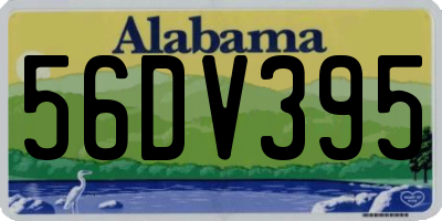 AL license plate 56DV395