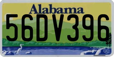 AL license plate 56DV396