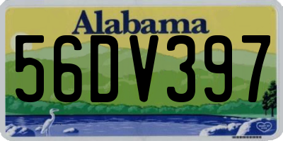 AL license plate 56DV397