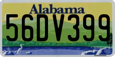 AL license plate 56DV399