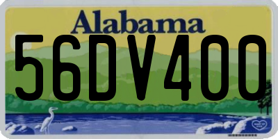 AL license plate 56DV400