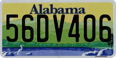 AL license plate 56DV406
