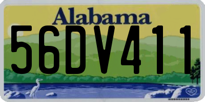 AL license plate 56DV411