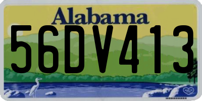 AL license plate 56DV413
