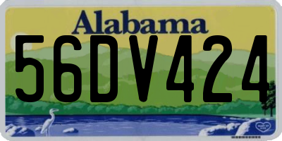 AL license plate 56DV424