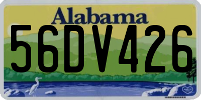 AL license plate 56DV426