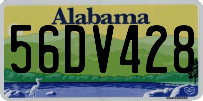 AL license plate 56DV428