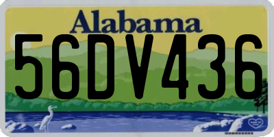 AL license plate 56DV436