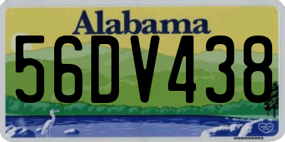 AL license plate 56DV438