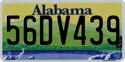 AL license plate 56DV439