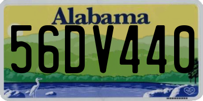 AL license plate 56DV440