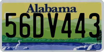 AL license plate 56DV443