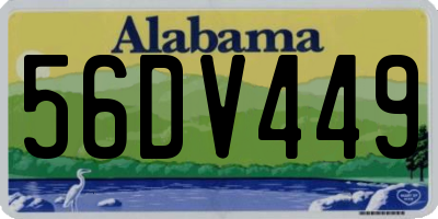 AL license plate 56DV449