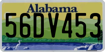 AL license plate 56DV453