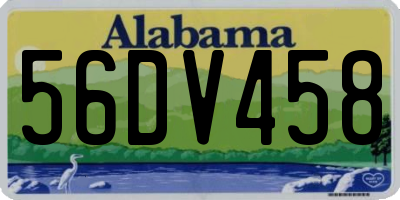 AL license plate 56DV458