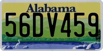 AL license plate 56DV459