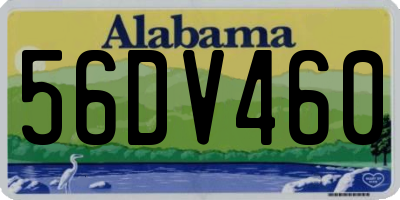 AL license plate 56DV460