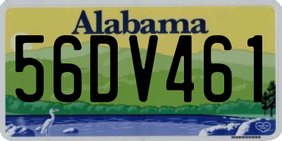 AL license plate 56DV461