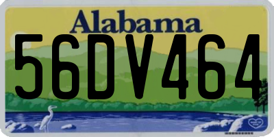 AL license plate 56DV464