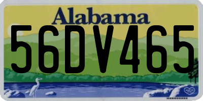 AL license plate 56DV465