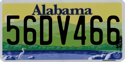 AL license plate 56DV466