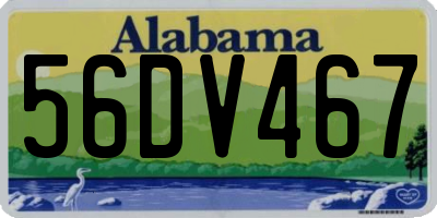 AL license plate 56DV467